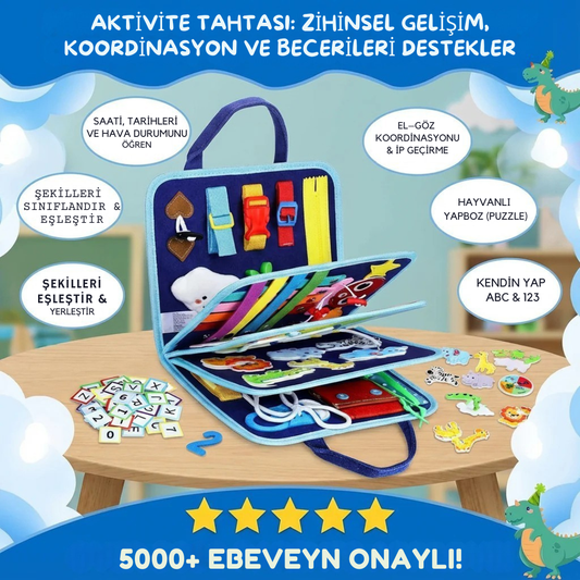 MinikBeceri® İnce Motor Geliştiren Aktivite Tahtası