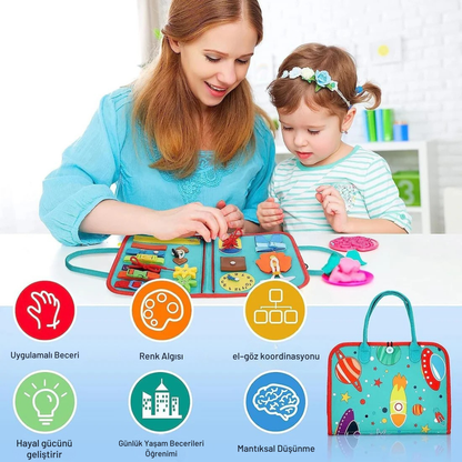 MinikBeceri® Roket Yeşil Temalı Aktivite Tahtası