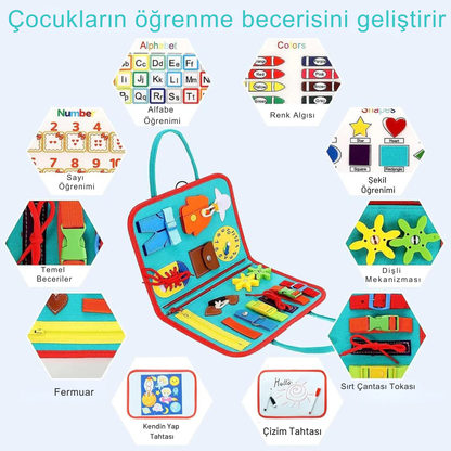 MinikBeceri® Roket Yeşil Temalı Aktivite Tahtası
