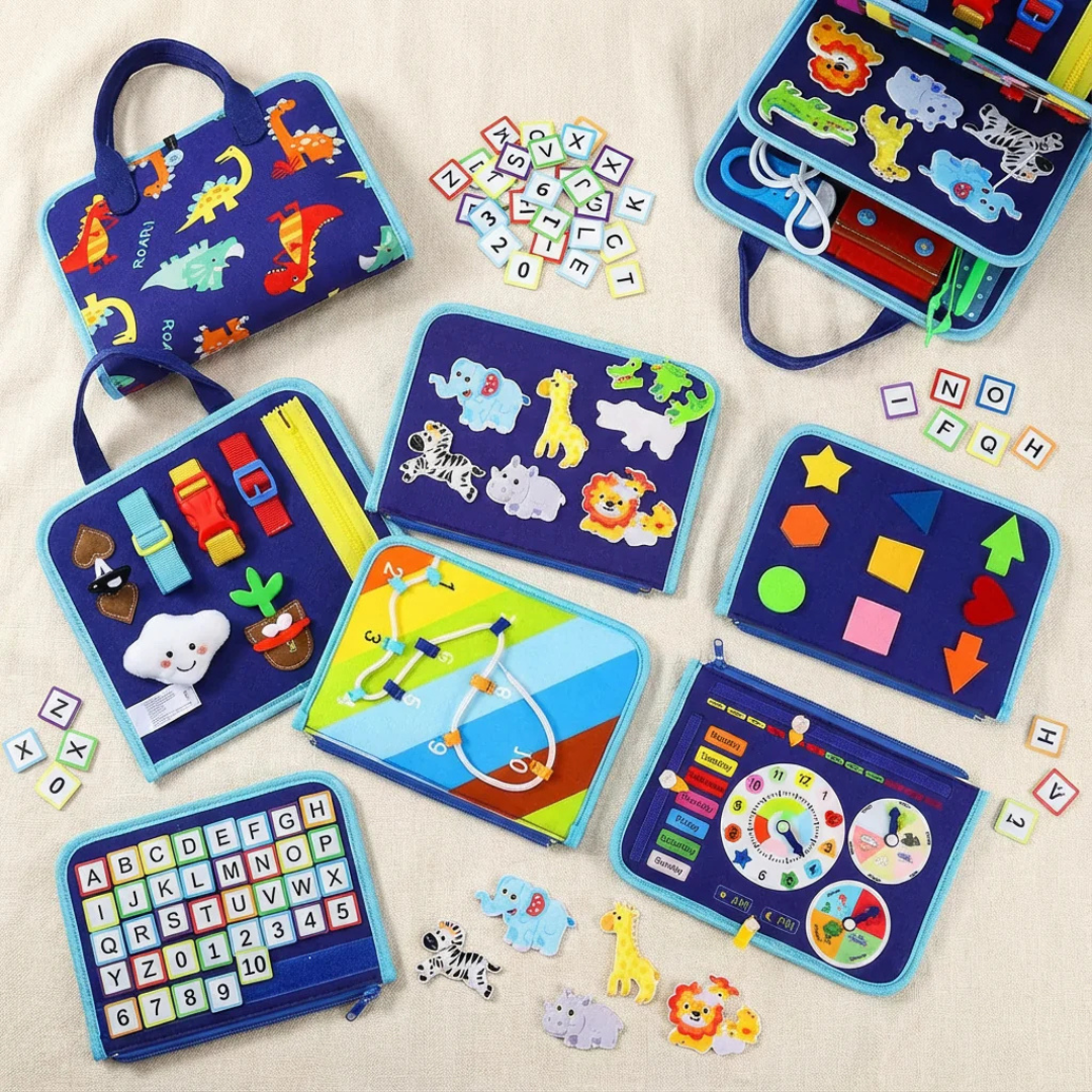 MinikBeceri® Deniz Kızı Pembe Temalı Aktivite Tahtası